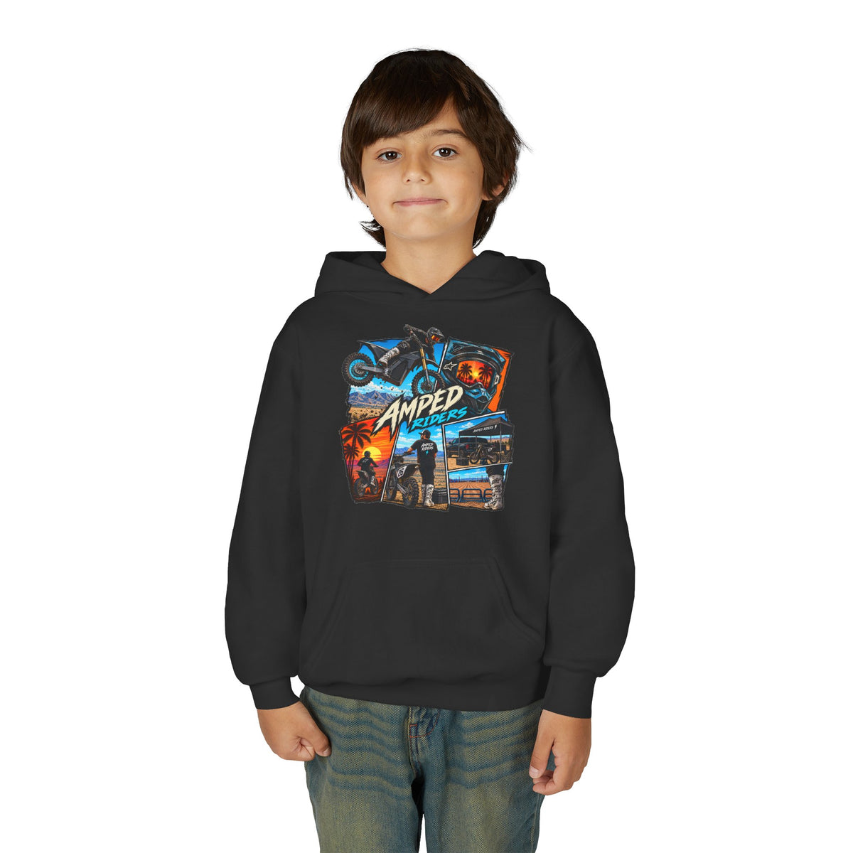 Amped Collage Youth Hoodie