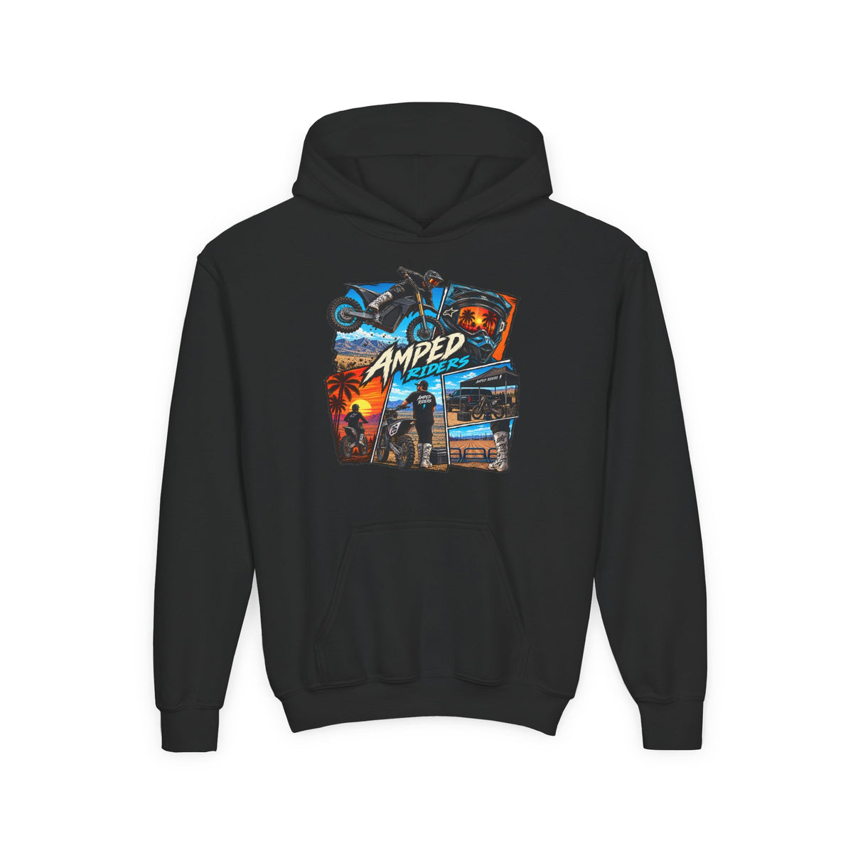 Amped Collage Youth Hoodie
